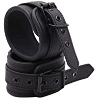 Amosfun Esposas de coquetear divertidas de juguete esposas de cuero atado paquete pareja coqueteando juguete
